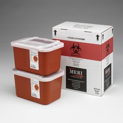 Eight, One-Gallon Sharps Disposal Mailback Containers