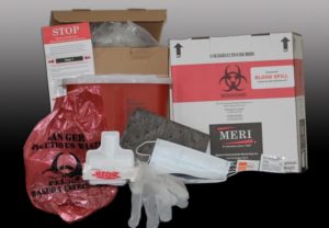 MERI's Biohazard Blood Spill Clean Up & Disposal Kit (Qty 1)