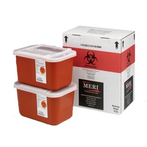 2_1 gallon mailback white MERI 1 two gallon sharps disposal