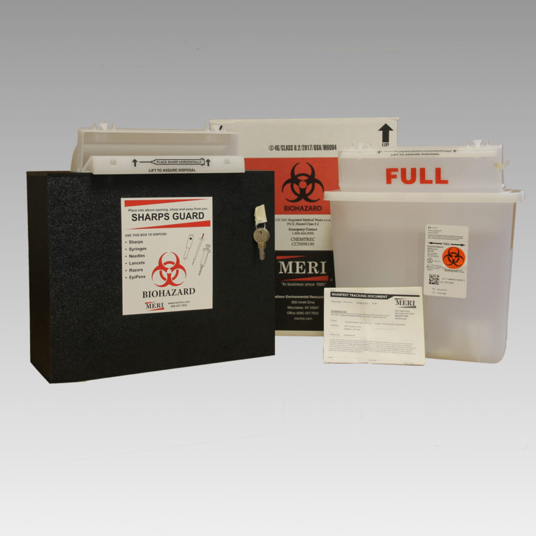 Lockable Sharps Guard Storage Box MERI, Inc