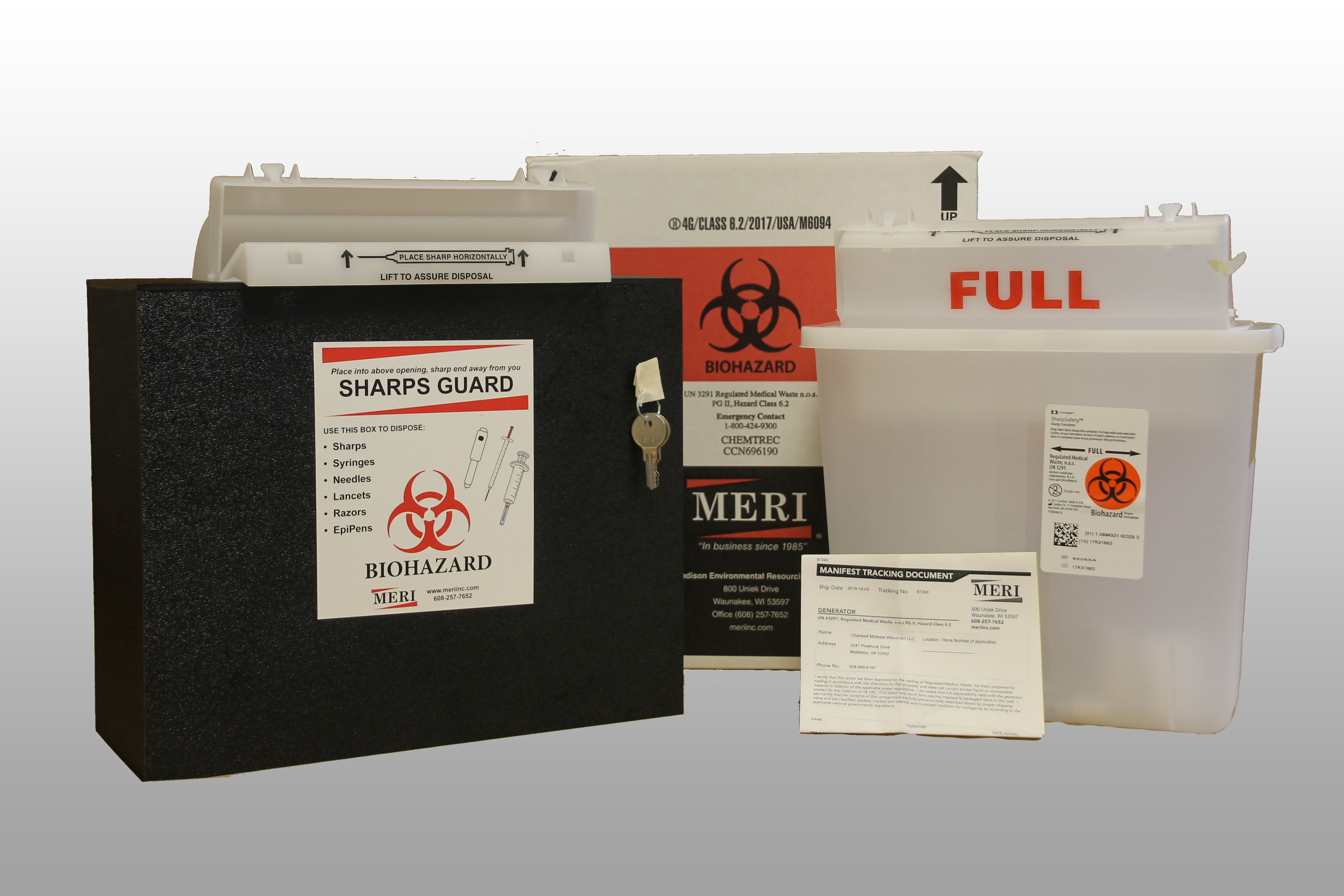 5Quart Rugged Sharps Disposal System MERI, Inc