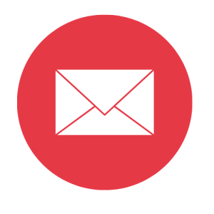 Red Circle Email Icon