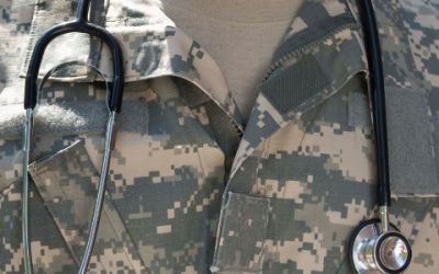 Military Doctor with Stethoscope