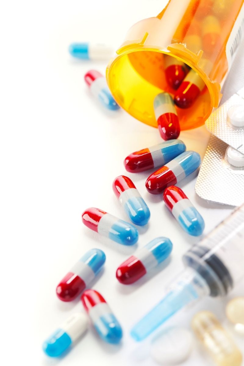 Pill Bottle Prescription bottle with pills