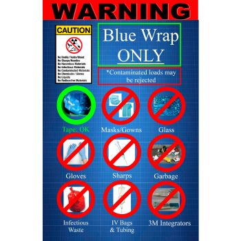 Collecting Blue Wrap Poster
